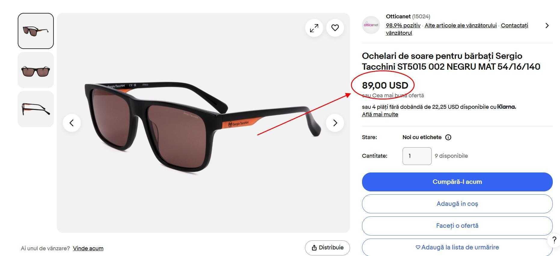 Ochelari de soare Sergio Tacchini ST5015 002,(Super Ofertă).