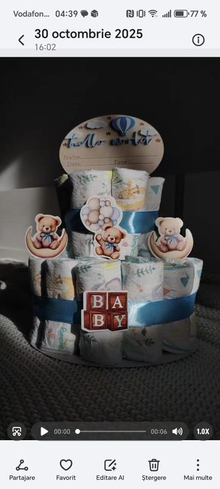 Vând tort din pampers!