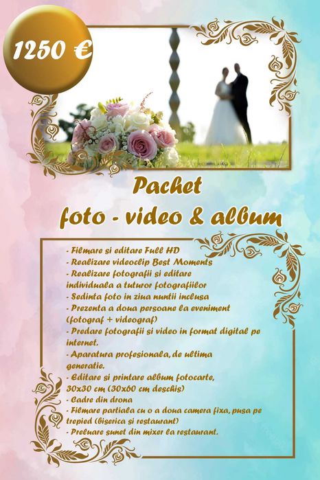 Fotograf Cameraman video nunta nunti botez album foto