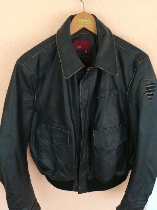 Geaca piele Zara Man Xl bărbați