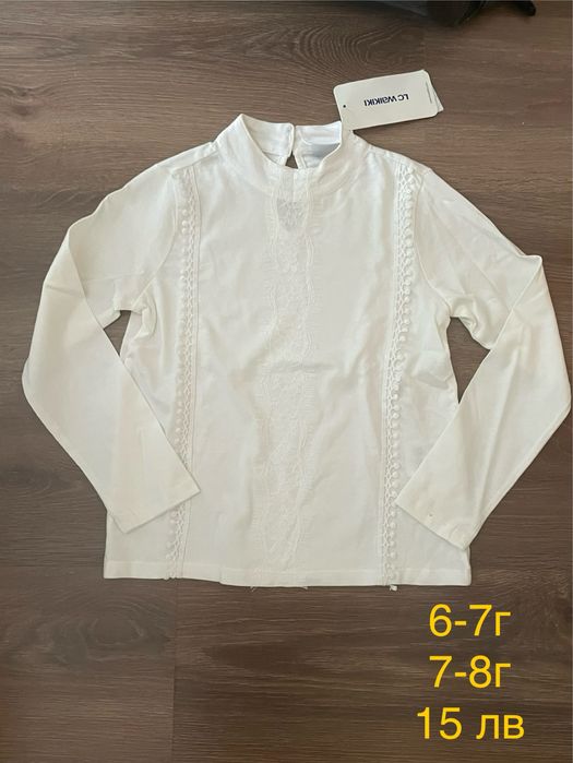 Нови яке, панталони,  поли, блузи, клинове, дънки за момиче 122,128см