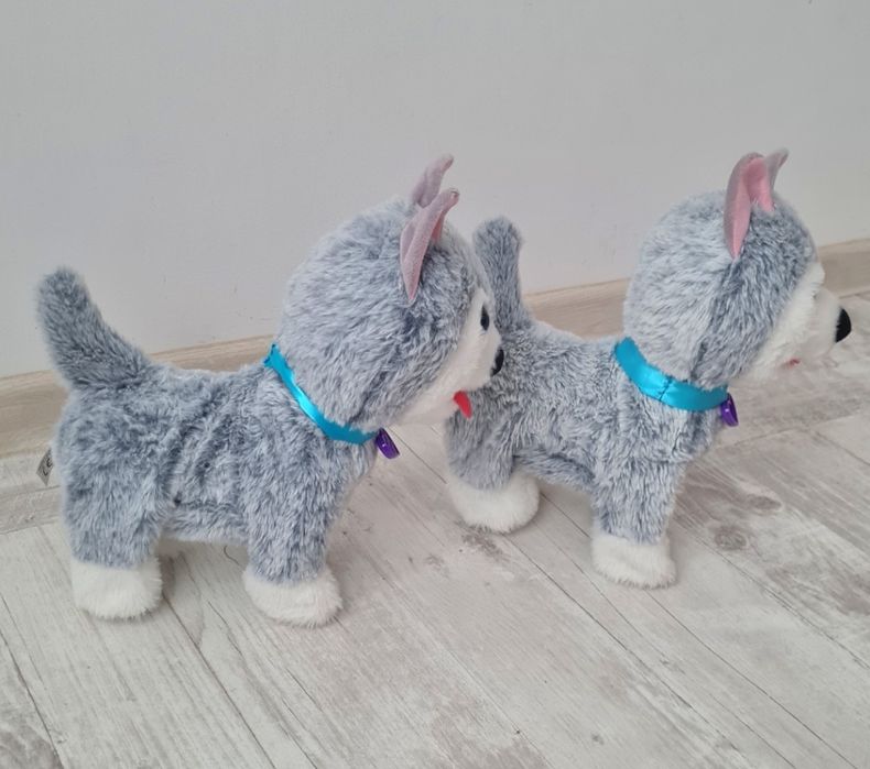 Jucărie pluș cățel care merge ,cu sunete