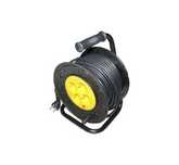 Макара с кабел и термозащита черна 20m 220V 16A