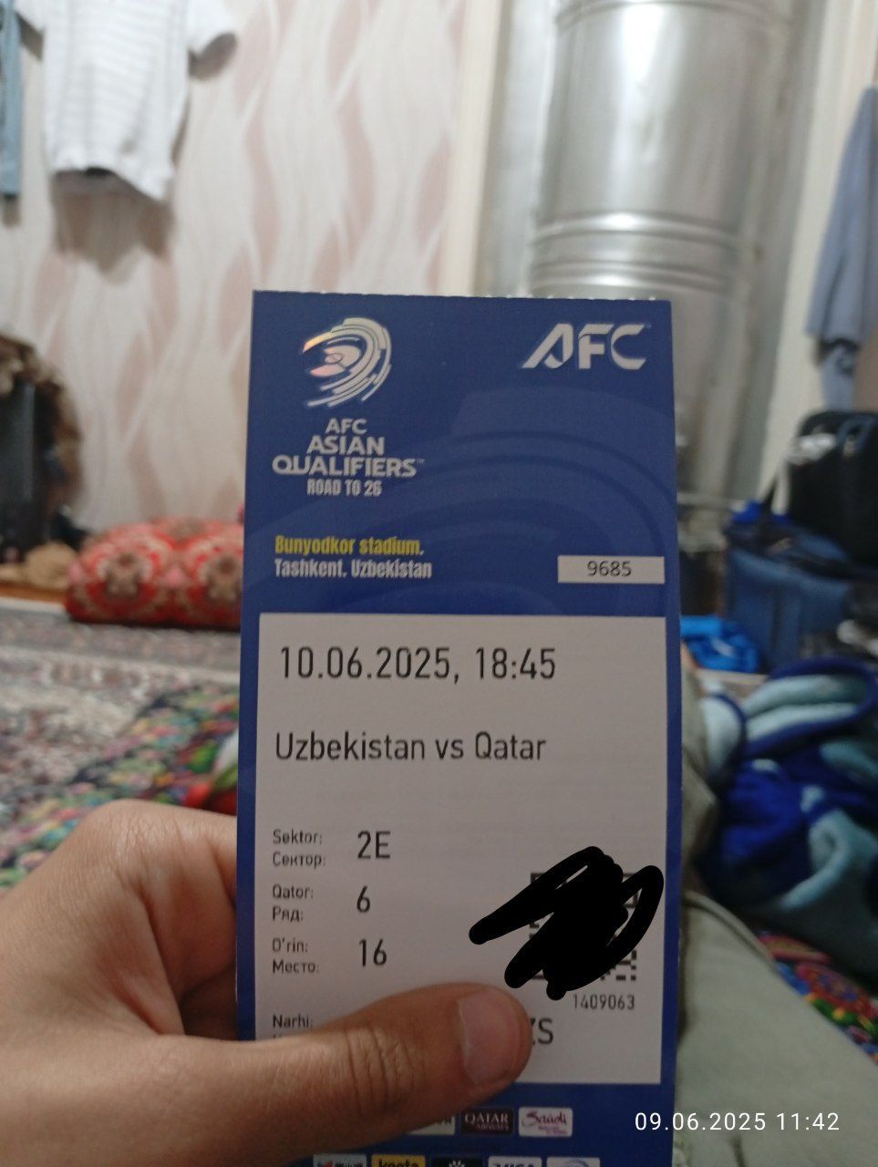 Bilet uzb Qatar oyiniga