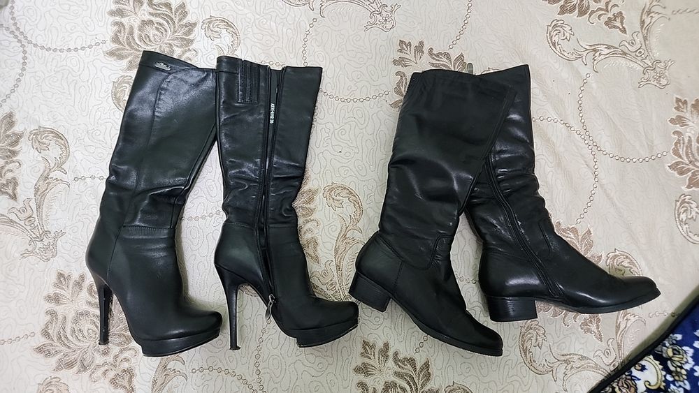 Продам сапоги кожа натуральная мех натуральный