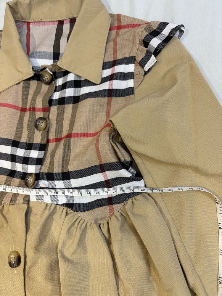 рокля Gucci и Burberry с дължина 58 см и 69 см