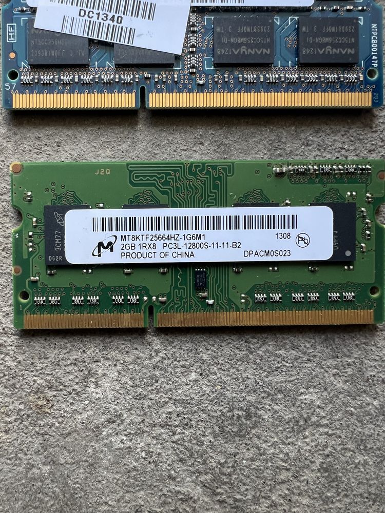 DDR3 2x2GB RAM за лаптоп 1600 MHz