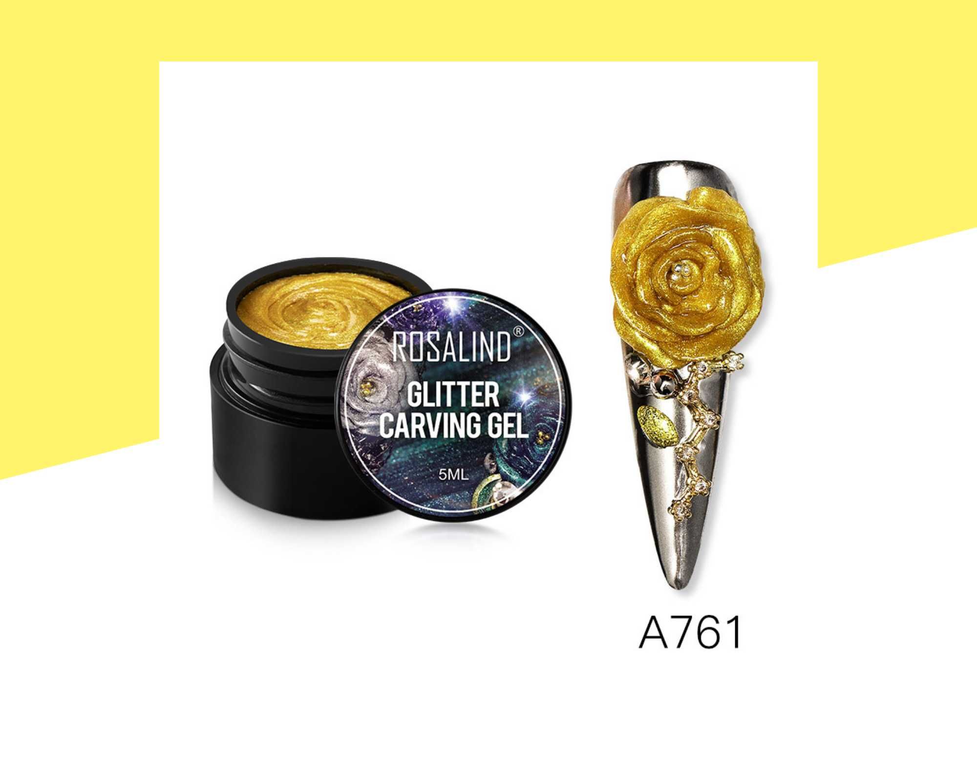 Брокатен пластилин за моделиране Glitter Carving Gel ROSALIND