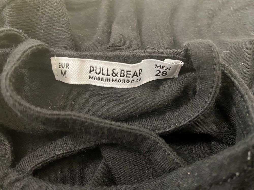 Tricou negru Pull&Bear