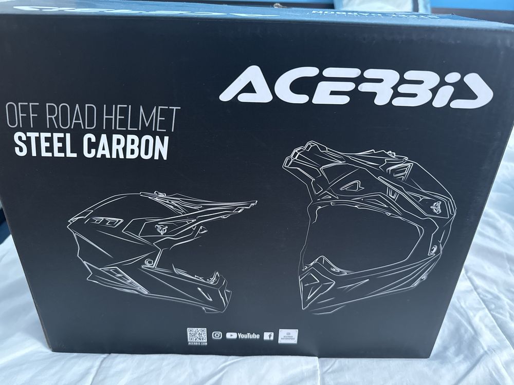 каска acerbis steel carbon