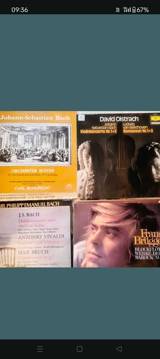 Bach concerte 2 buc (Brandenburg discuri vinil