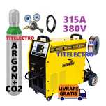 Aparat sudura MIG 315 Trio Synergic + tub 8L corgon + ceas + sarma 5kg