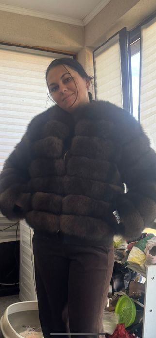 Blana naturala vulpe marime Xl