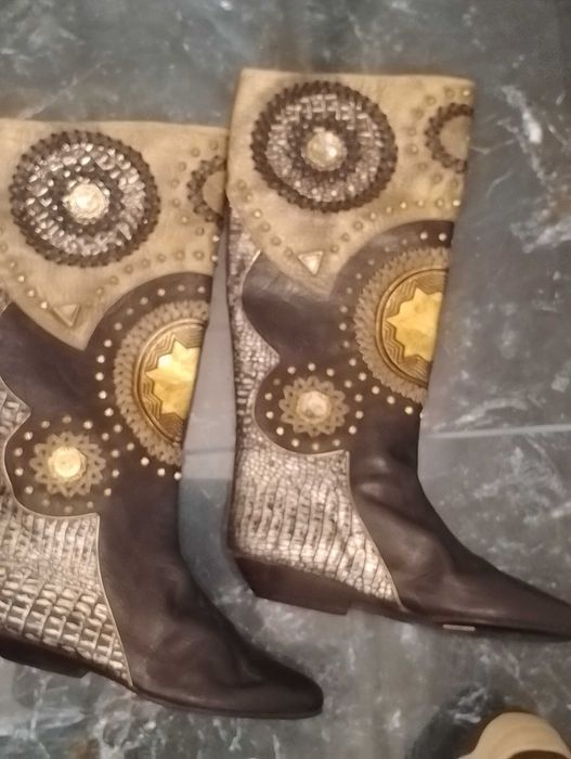 Ботуши 35 номер със седеф