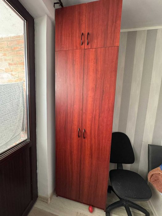 mobila copii cu dulap si birou pe colt