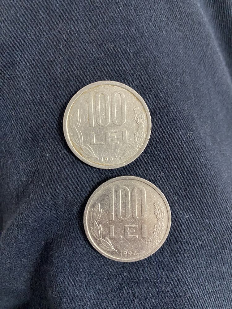 Moneda 100 lei din 1992 și 1994