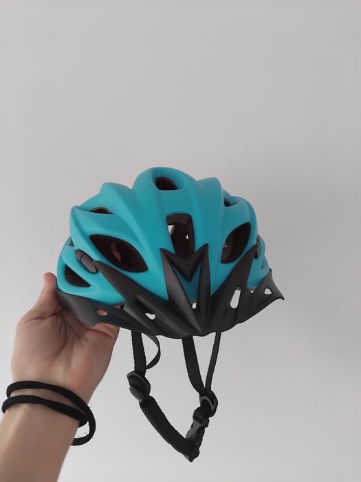 Casca de bicicleta albastra wolt