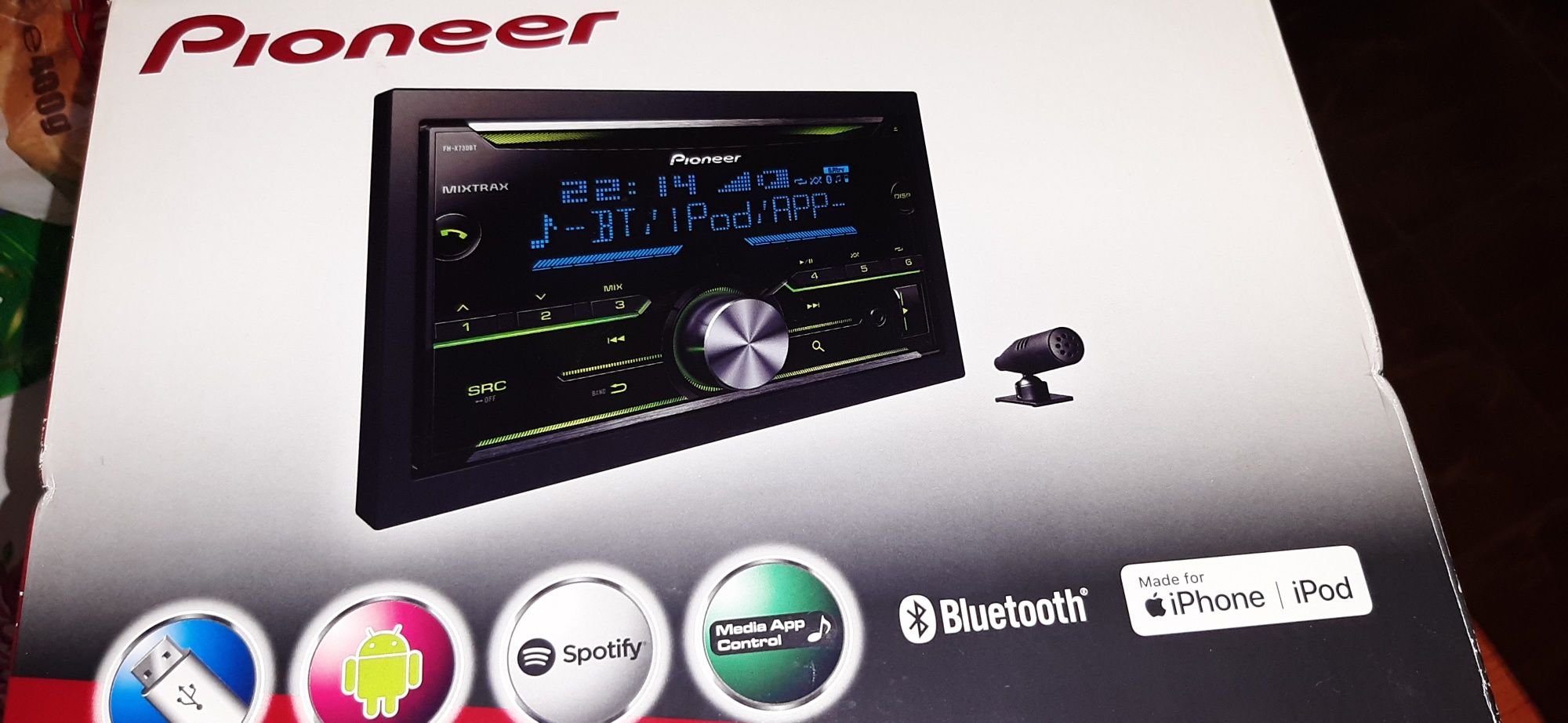 Player Auto Pioneer FH-X730BT Boxe 3 cai TS-G1330F
