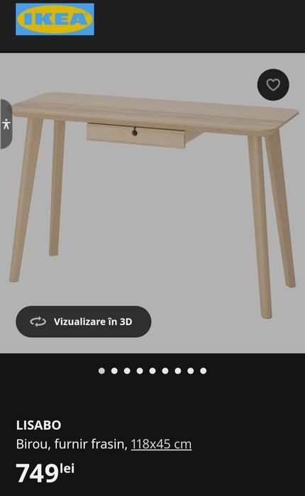 Birou IKEA Bambus Slim