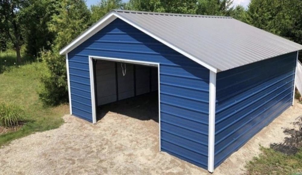 Garaje pe structuri metalice