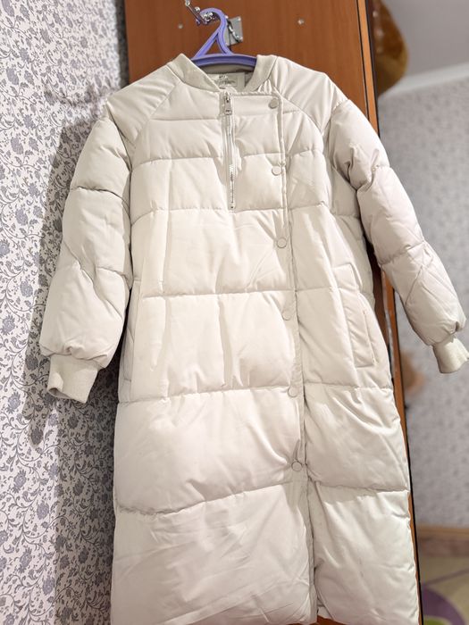Пуховик зимний длинный