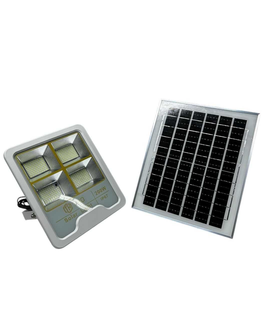 Proiector Solar 200w IP 67 cu panou solar