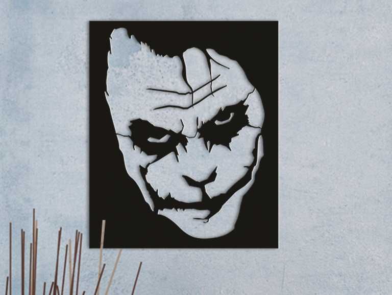 tablou Batman The Joker Heath Ledger The Dark Knight wall art 21x25cm