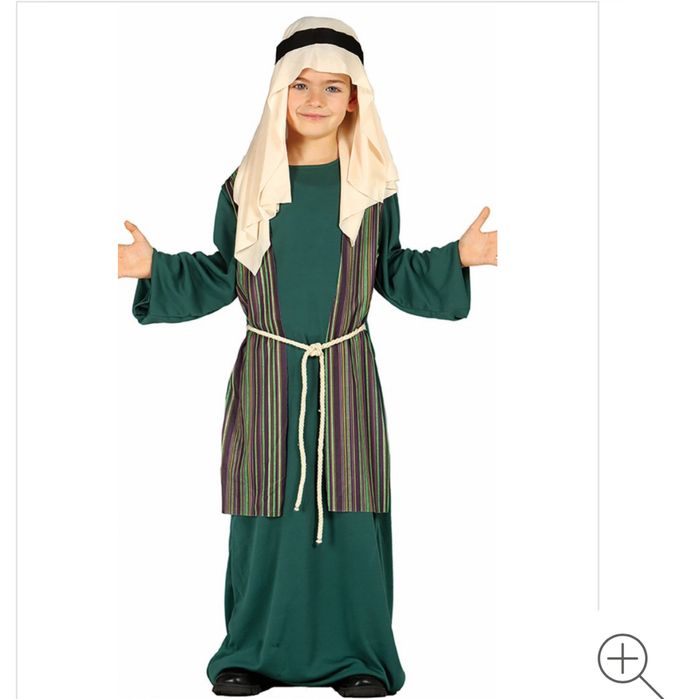 Costum mag pastor Iosif verde copii 3-4 ani 110cm