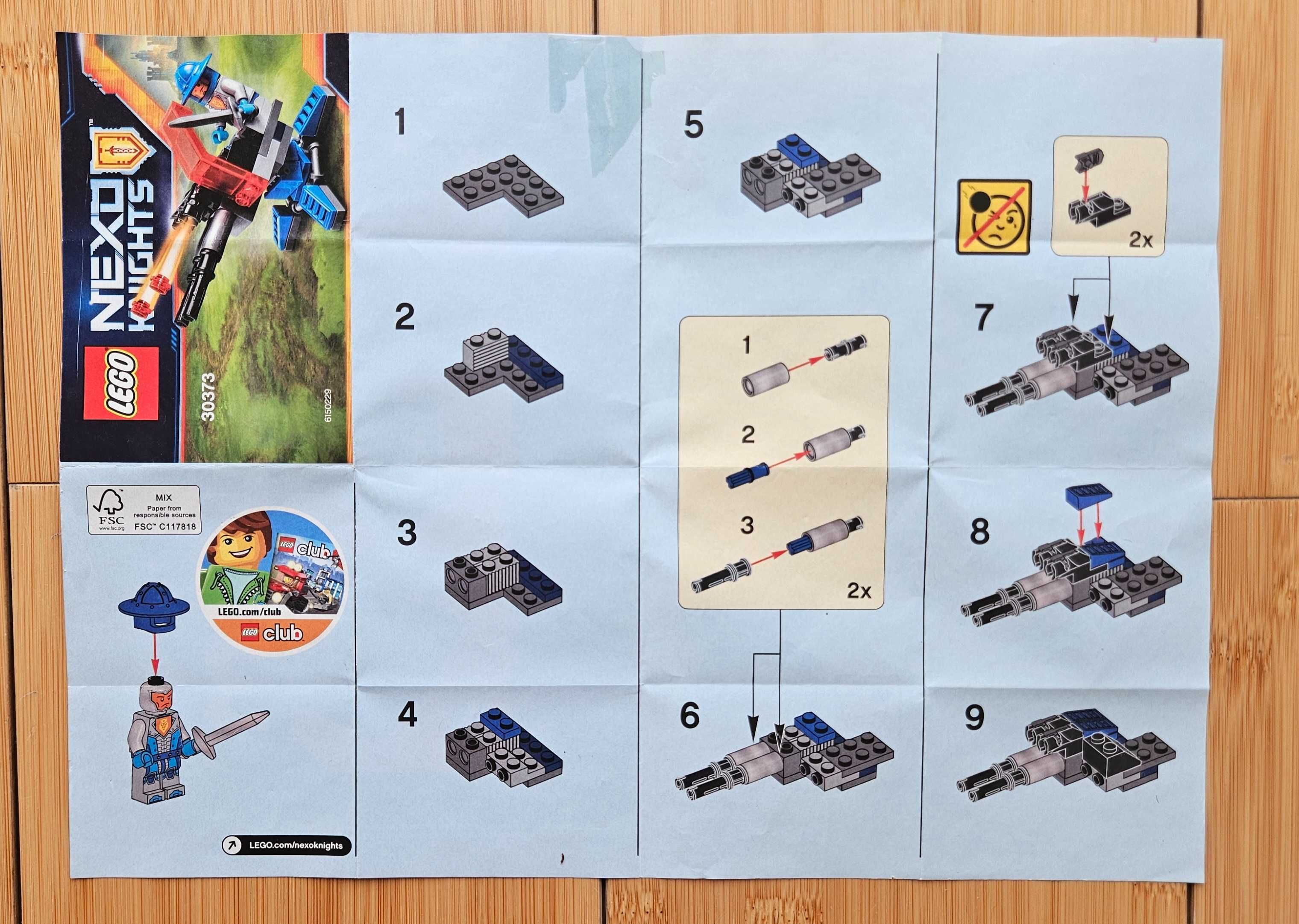 Set LEGO 30373 NEXO KNIGHS Knighton Hyper Cannon 100% complet