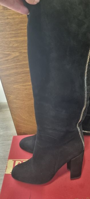 Сапоги замшевые демисезон