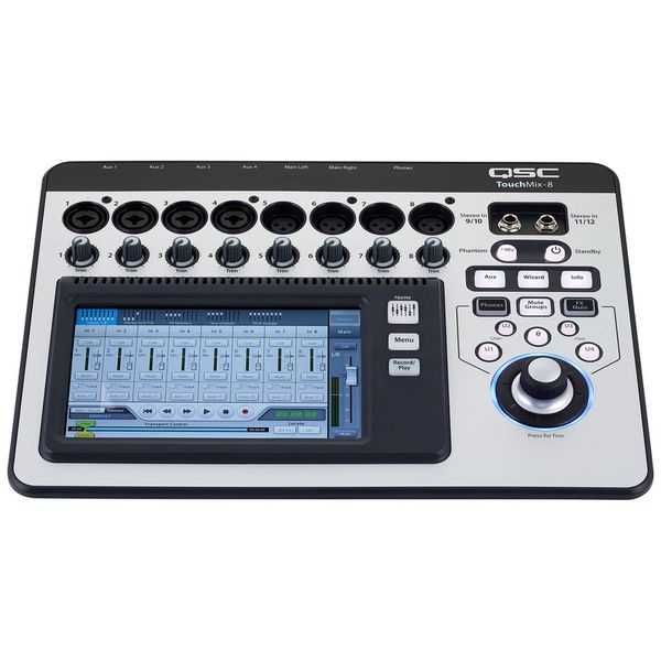 QSC TouchMix-8 в оригинален кейс, траф и WIFI донгъл