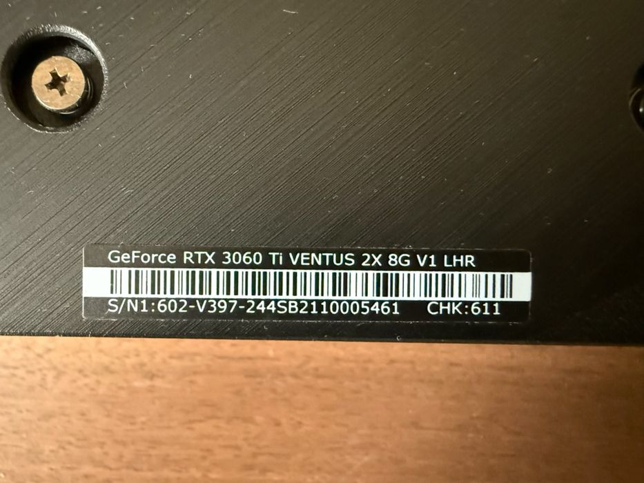 Nvidia RTX 3060 TI MSI Ventus x2