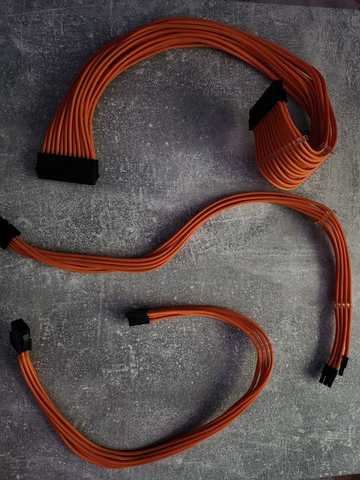 Cabluri modding Phanteks portocalii