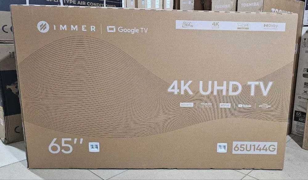 Телевизор Immer 65U144G 4K GoogleTv UHD 144 Гц + прошивка + доставка!