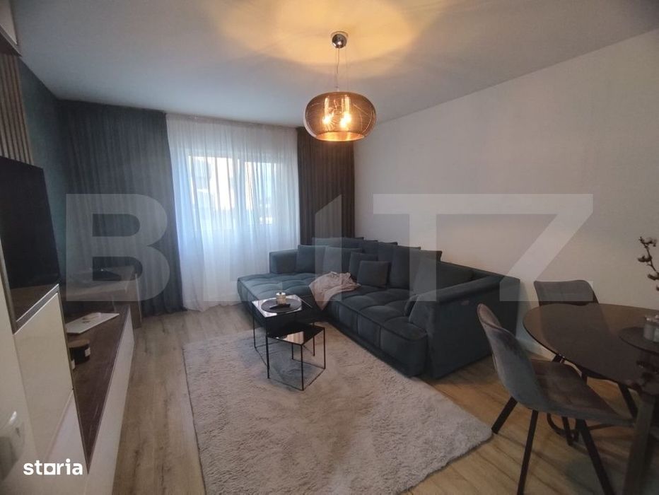 Apartament cu 2 camere, mobilat si utilat + loc de parcare subteran