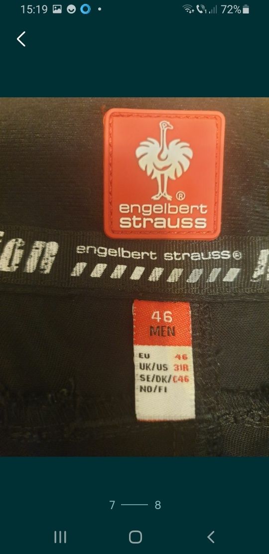 Vand pantaloni munca ELGEBERT STRAUSS marimea 46