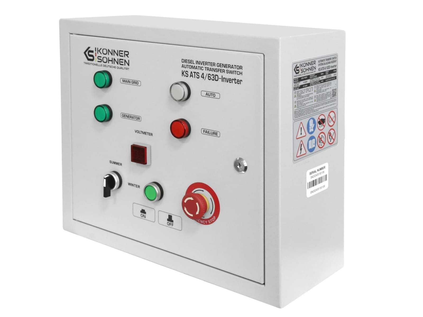 Generator de curent cu inverter DIESEL 5.5kW Konner KS 6100iDЕ ATSR
