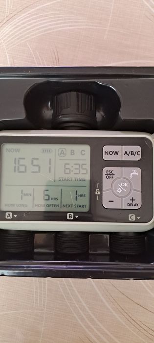 Таймер за капково. Програматор за напояване/поливане, 3 зони, IPX4, ме