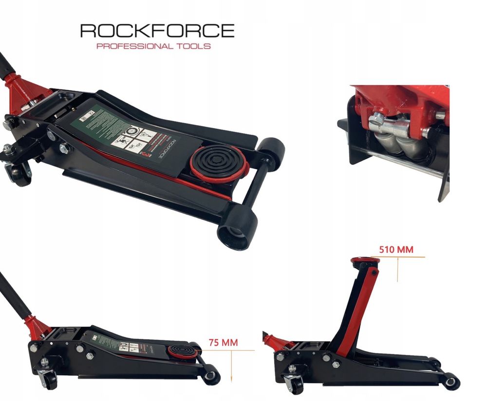 Крик 3т ниско профилен Rock Force 75-510mm