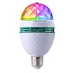 Bec Rotativ Disco LED RGB 3W , Fasung E27