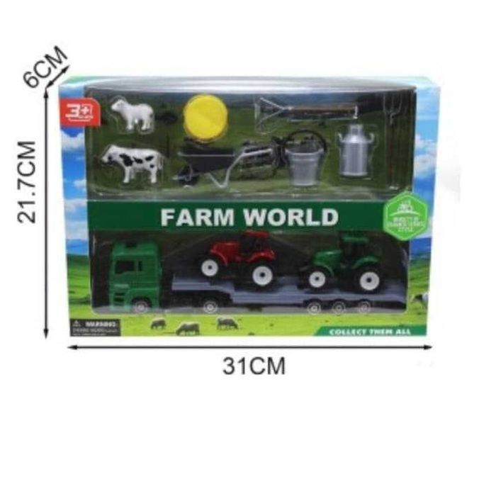 Детски комплект Ферма с камион, трактор и аксесоари