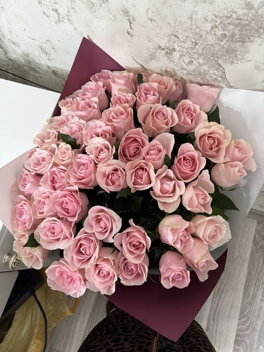51 штук роза розовые