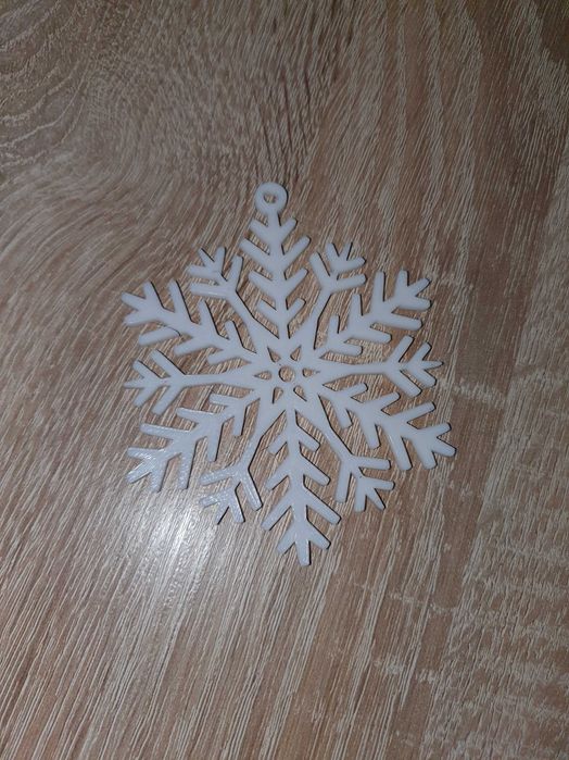 Set 25 fulgi de zapada printati 3d - alb