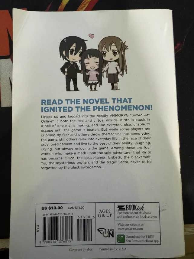 Sword Art Online Light Novel и Manga на английски