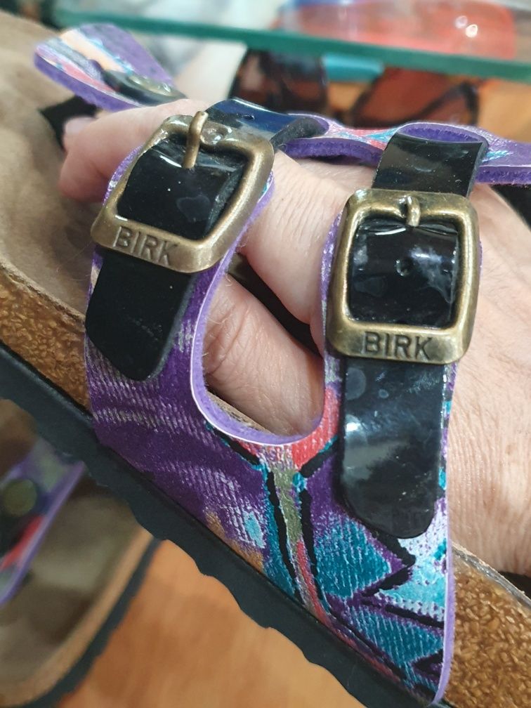 Джапанки цветни .  розови Барби Birkenstock. R36