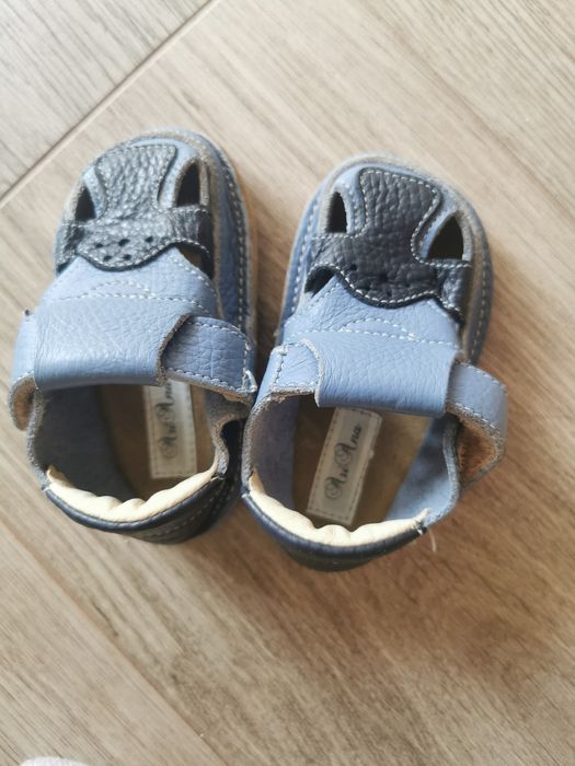 Papuci copii din piele (nr 18, AriAna)