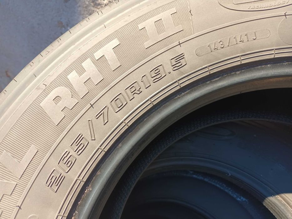 2 гуми за ремарке 265/70 R19.5 Goodyear Regional RHT 2 143/141J FRT
