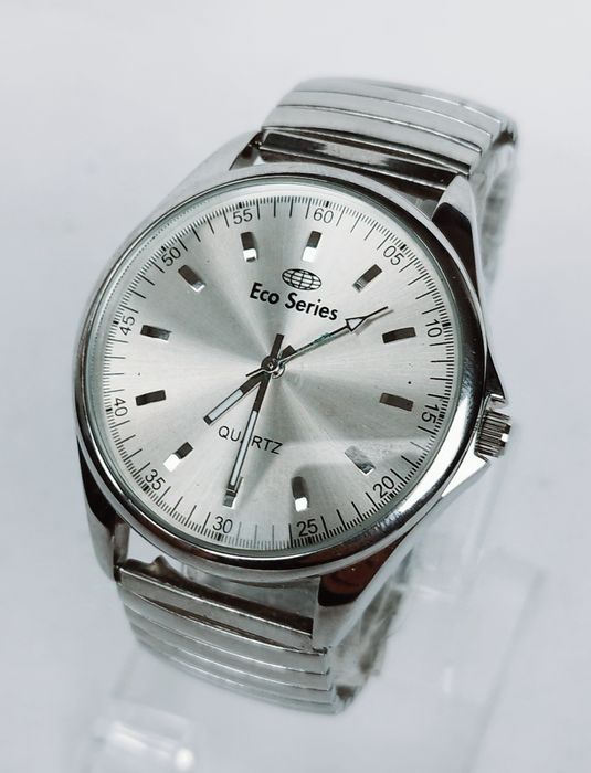 Ceas bărbătesc Eco Series cu quartz, carcasa si bratara din oțel inox