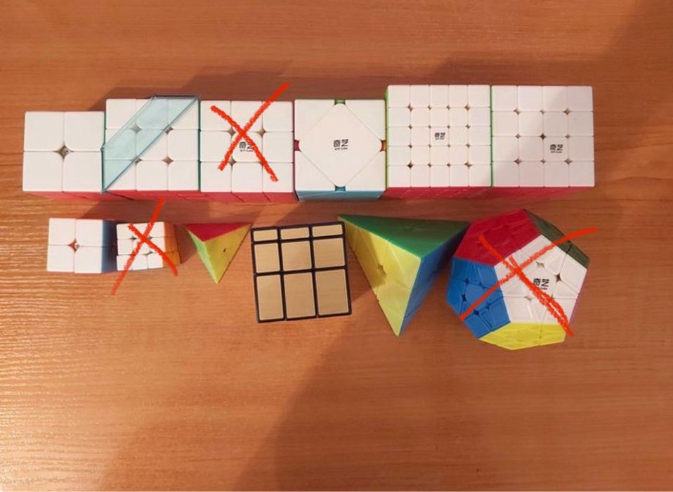 Кубики Рубика. Цены по отдельности в описании