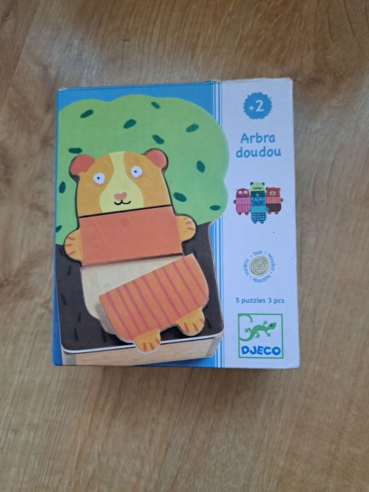 Дървен пъзел с мече